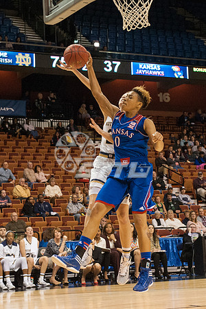 NCAA Womens Basketball: Notre Dame at Kansas