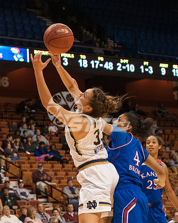 NCAA Womens Basketball: Notre Dame at Kansas