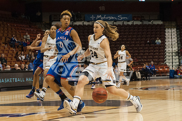 NCAA Womens Basketball: Notre Dame at Kansas