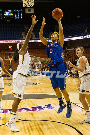 NCAA Womens Basketball: Notre Dame at Kansas