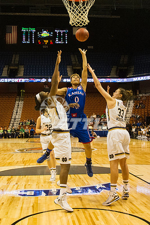 NCAA Womens Basketball: Notre Dame at Kansas
