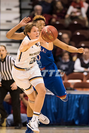 NCAA Womens Basketball: Notre Dame at Kansas