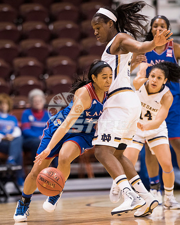 NCAA Womens Basketball: Notre Dame at Kansas