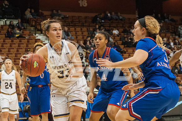 NCAA Womens Basketball: Notre Dame at Kansas